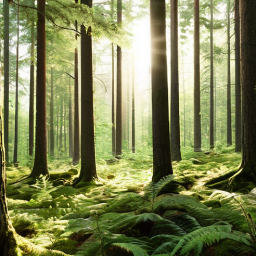 **

> Lush Swedish forest scene. Sunlight filters through tall trees. Focus on diverse tree species and healthy undergrowth. Subtle emphasis on sustainable forestry practices.

**