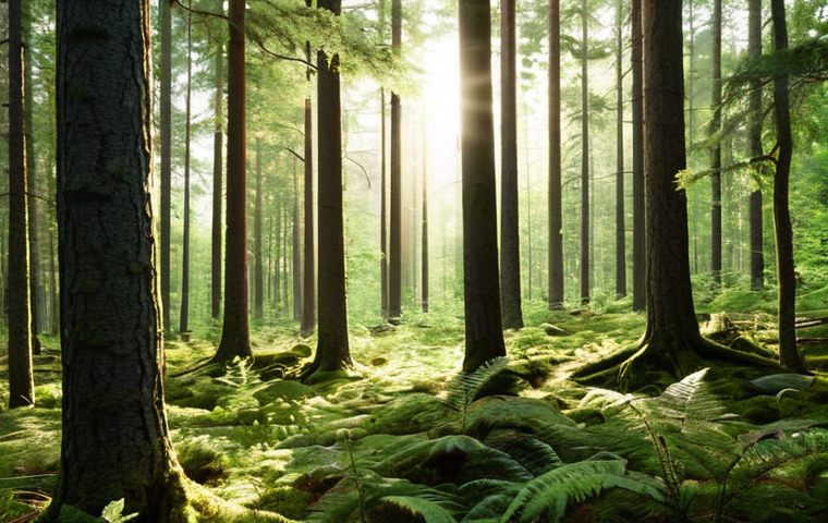 **
> Lush Swedish forest scene. Sunlight filters through tall trees. Focus on diverse tree species and healthy undergrowth. Subtle emphasis on sustainable forestry practices.
**